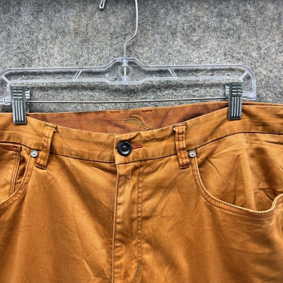 Tommy Bahama Pants Mens 40x32 Brown Stretch 5 Pocket Chino Casual Cotton - Picture 3 of 13